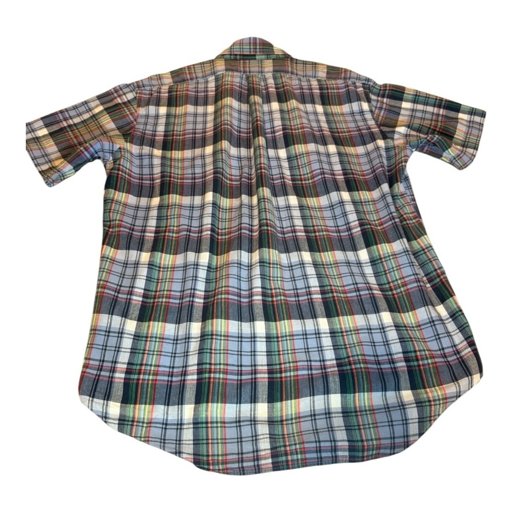 Polo Ralph Lauren Lot of 2 Large Blue Plaid Short Sleeve and Teal T shirt - Picture 6 of 16